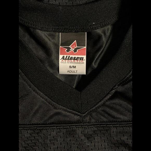 Alleson Athletic Mesh Football Practice Jersey Reversible Adult Black S/M Mesh - Picture 3 of 6